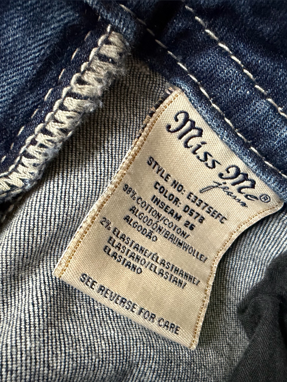 Miss Me Embellished Feather Pocket Cropped Bootcut Jeans 31 - Picture 8 of 12